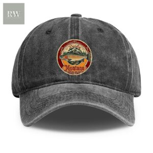 Darby Montana Fly Fishing Denim Style Baseball Cap