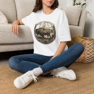 Darby, Montana Buffalo Graphic T-Shirt — Retro Western Wilderness Tee
