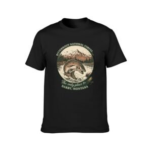 Black Varying Bull, Fish, Cowboy Montana Shirt