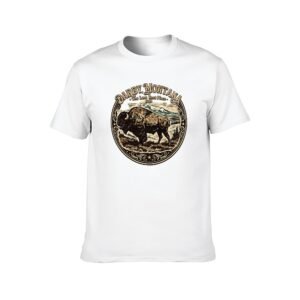 White Fishing, Bison, and Bull Varying Montana Men's Tshirt