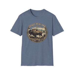 Darby, Montana Buffalo  Retro Western Wilderness Tee